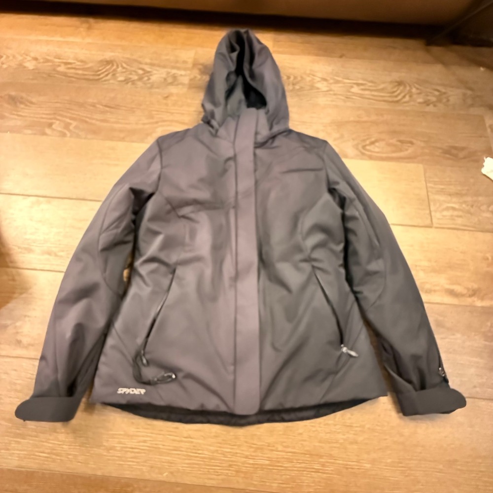 Spyder Kids Ski Snowboard Jacket Thermal Insulated Waterproof Black Size 12